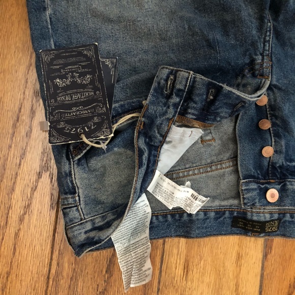NWT -ZARA -Z1975 Denim Jeans USA size 10 - Picture 5 of 8